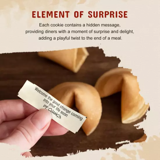 Fortune Cookies, Approx. 25Pcs, Vanilla Flavor, Fortune Cookies Individually Wra