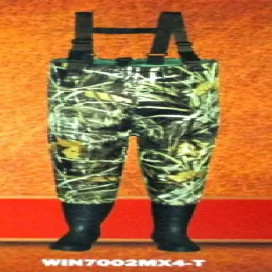 WINCHESTER CAMO SUNRISE 2-PLY CHEST WADER ADVANTAGE MAX-4 CAMOFLAUGE MENS SIZE 8