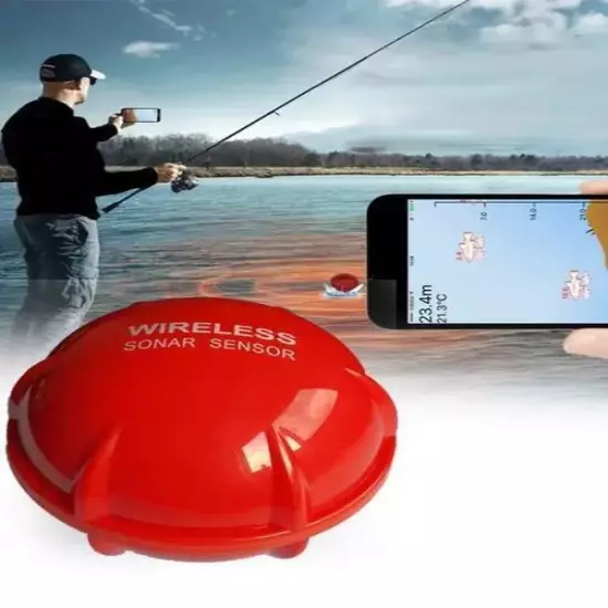 Xa02 Wireless Bluetooth Smart Sonar Fish Finder 48m/160ft Fish Finder Portable