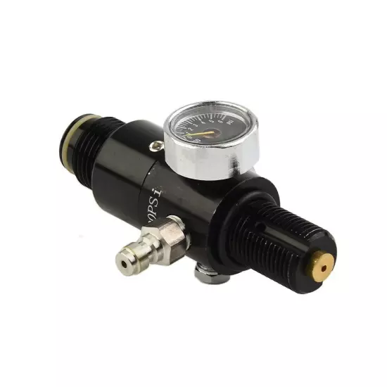 1pc 4500psi Regulator Paintball PCP Air Compressor Tank Valve Pressure HPA Black