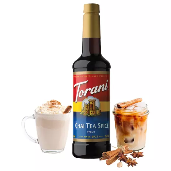 Torani Syrup, Chai Tea Spice, 25.4 Ounces Pack of 4