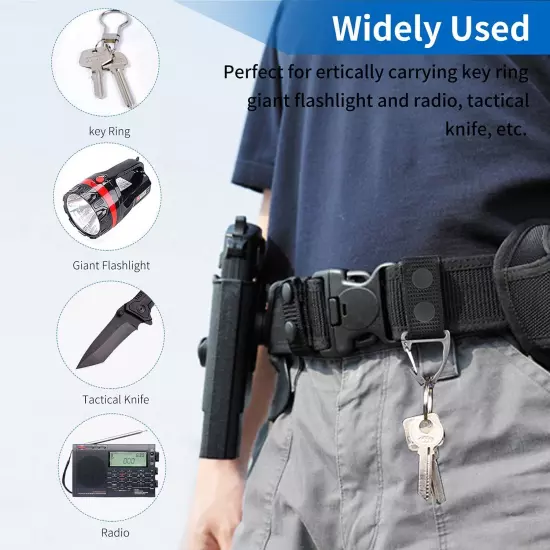 Belt Keepers, 8 Pack Duty Belt Law Enforcement 2¼" Nylon Tactical Belt Keeper...