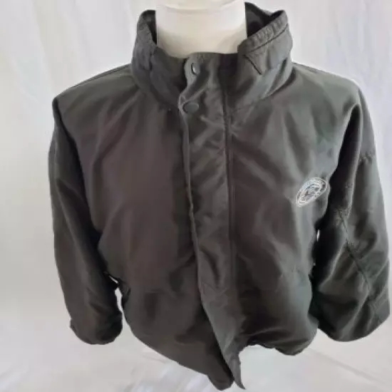 Fuzzy Zoeller's Men's Green Zipper Covered Bridge Golf Club Golf Jacket Large