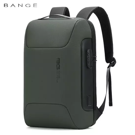 Bange Men USB Charge Business Laptop Waterproof Hiking Camping Travel Backpack