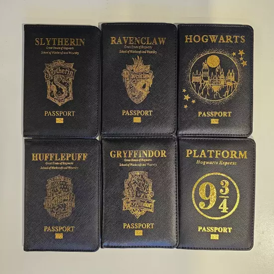 New Hogwarts, Harry Potter Faux Leather Passport Covers - FREE USA Shipping