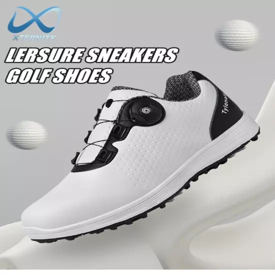 Professional Men's Golf Shoes Waterproof Non-Slip Outdoor Sneakers Walking Shoes