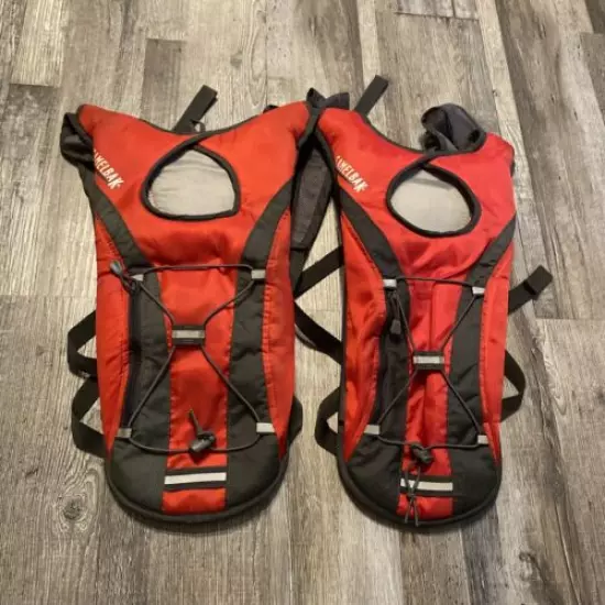 Lot Of 2 Camelback Hydrobak Classic Hydration Backpack 2 Liters Red No Bladder