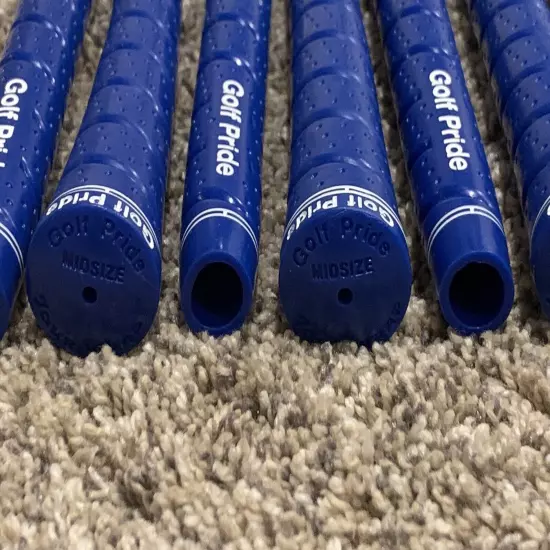 New 13 Golf Pride Tour Wrap 2G Blue Midsize Golf Grips 60R No Pulls