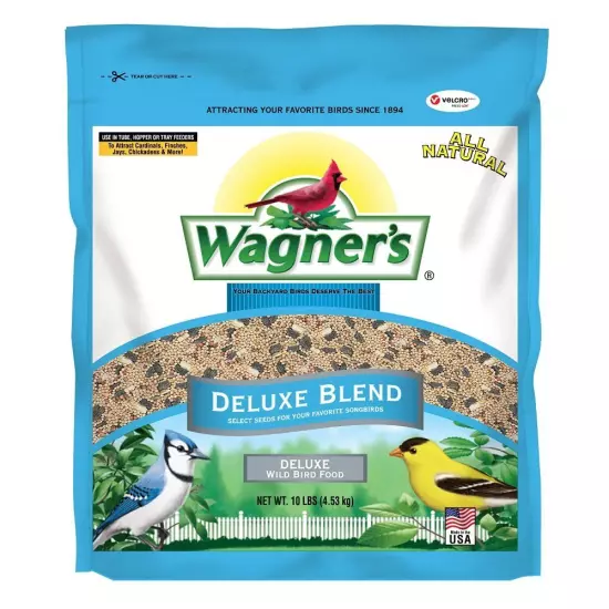 Wagner's 13008 Deluxe Wild Bird Food, 10 lb Bag