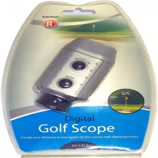 NEW SEALED RADIOSHACK DIGITAL 7x GOLF SCOPE RANGE FINDER WITH POUCH & STRAP