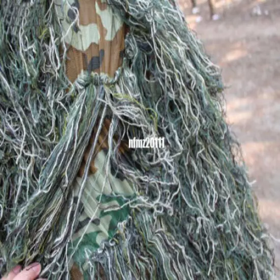 5pcs Yowie 3D Hunting Camo Jungle Ghillie Suit Bionic Training Bowhunt Sniper