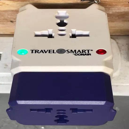 Travel Smart Conair Adapter with USB Port All-in-One Travel Adapter A038