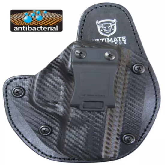 Best S&W Shield Hybrid Holster -Most Comfortable ANTIMICROBIAL PADDING -Carbon 