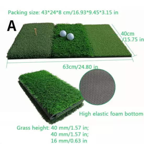 Practice Golf Foldable Mat Green Putting Indoor Training Multi-Purpose Pad Soft