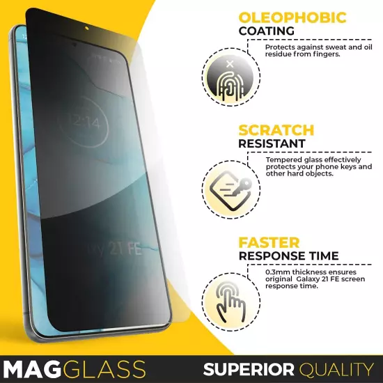 Samsung S21 FE Screen Protector Tempered Glass (Privacy)