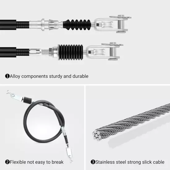 10L0L Golf Cart Brake Cable for Yamaha G29 Drive GAS 2007-2015, JW1-F6341-31-00