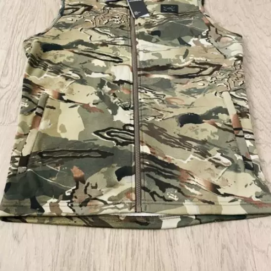 Under Armour Storm Men's Rut Fleece Vest Hoodie Forest Camo 1356288-988 NWT SM