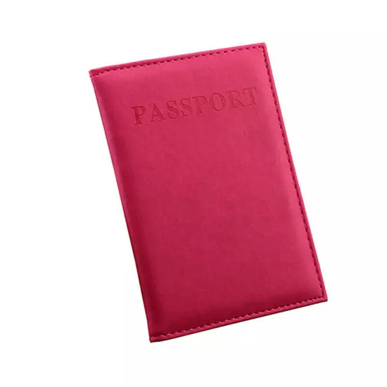 PU Leather Passport Cover Case Travel ID Card Ticket Passport Holder Protector