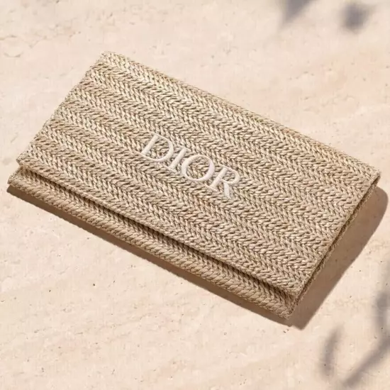 SHIP TODAY FINAL SALE w/box Christian Dior Novelty Clutch Pouch bag beige JAPAN