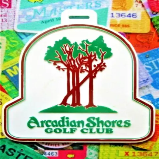 vtg - PGA Golf Bag Tag - ARCADIAN SHORES GOLF CLUB gc - Myrtle Beach SC