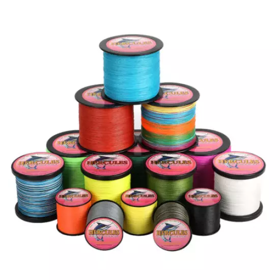 HERCULES Braided Fishing Line 1000M 8 Strands PE Extreme Weave Braid Lines Test