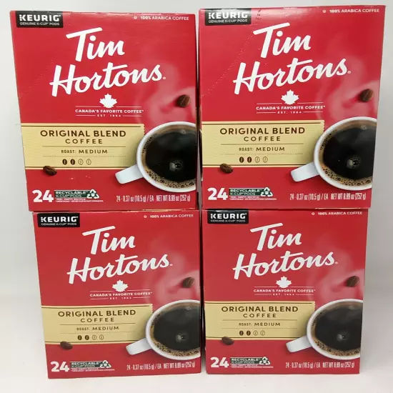 Tim Hortons - Original Blend Medium Roast K-Cup Coffee Pods - 96 ct - BB: 5/25