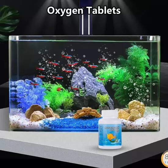 Oxygenating Tablets Provides Oxygen in Aquariums & Fish Transport Bags 120 tabs