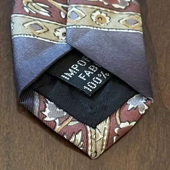 Vintage Barrington 100% Imported Silk Men’s Neck Tie Made In USA