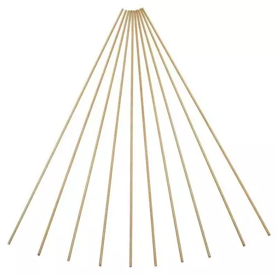 20PCS Wire Brazing Easy Melt Welding Rods Low Temperature 2mm X 250mm Brass