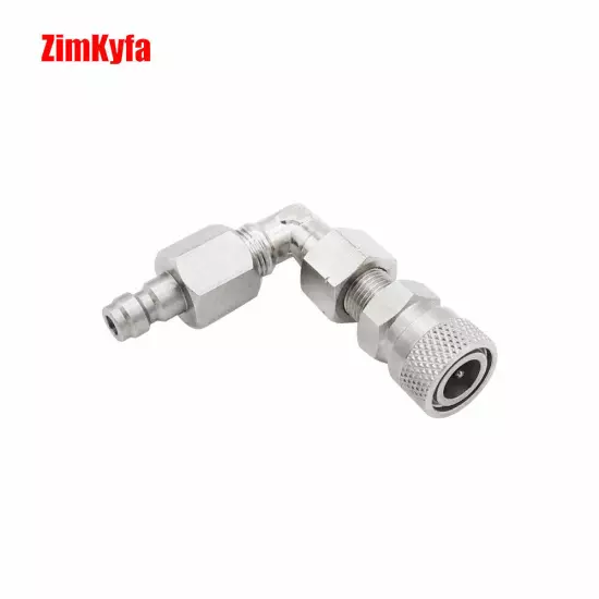 Air Hose Connector DIY 90° Swivel 8mm Quick Disconnect Release Fitting Adapter