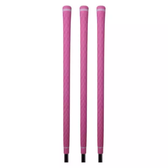 3 New Majek Ladies Tour Pro Round Pink Midsize Lady Womens Velvet Golf Grips