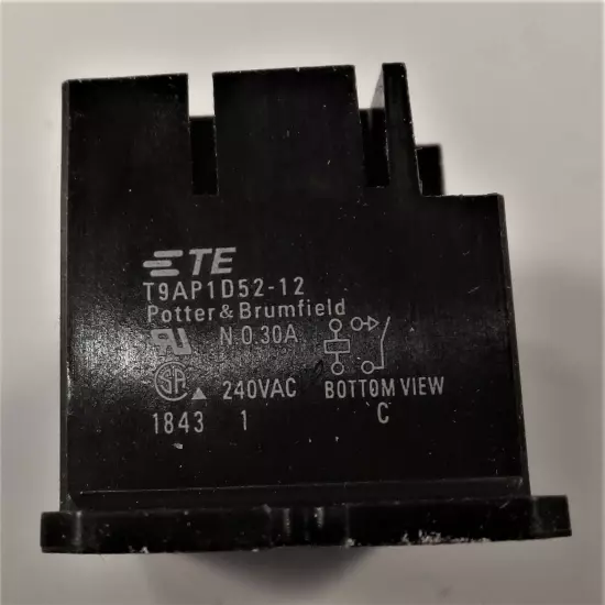 POTTER & BRUMFIELD T9AP1D52-12 RELAY, 30A,12V SPST PICOBREW BATTERY