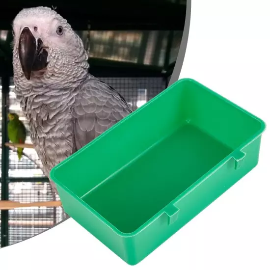 1x Large Bird Water Bath Tub/Pet Bird Bowl/Parrot Parakeet Birdbath Cage Hanging