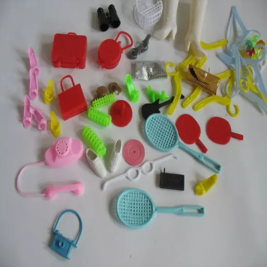 Vtg Young ‘n Lovely 11 1/2” Fashion Doll Accessories LOT SHILLMAN ? Barbie type