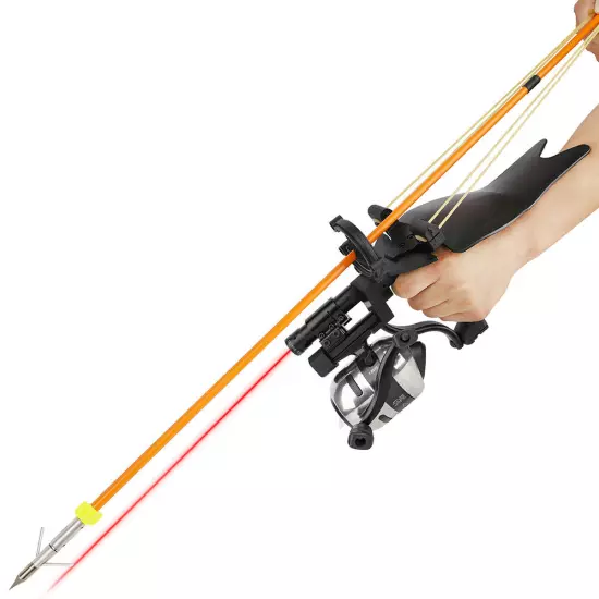 Hunting Fishing Bow Bowfishing Kit Catapult Sling Archery Arrow Shooting Outdoor