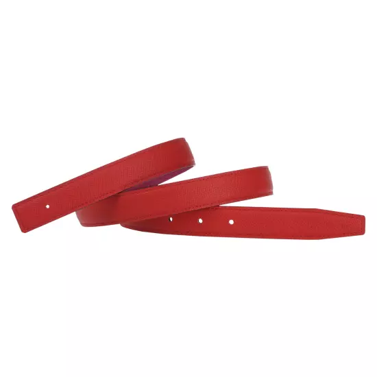 24mm H Belt Full Grain Cow Leather Replacement Belt Without Buckle