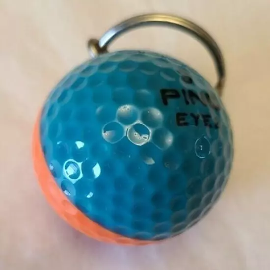 Ping Eye 2 Golf Ball Keychain Blue and Orange Grand Waikapu Promotional