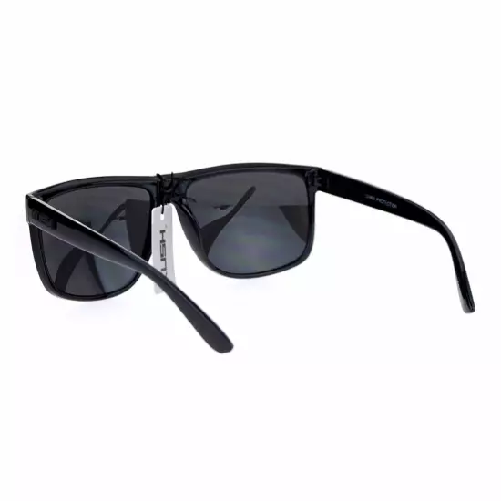 KUSH Sunglasses Classic Black Square Frame Unisex Fashion Shades UV 400