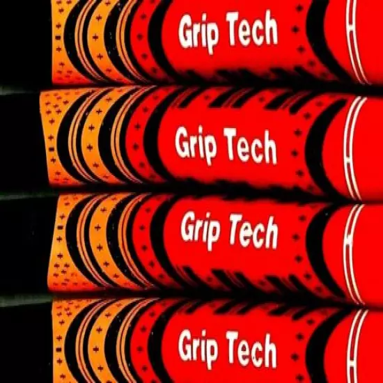 1 NEW Grip-Tech MULTI COLOR golf grip - BLACK ORANGE RED - Standard Size