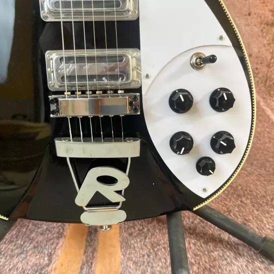 solid 6-string Ricken Electric Guitar R-bridge Chrome plated hardware in stock