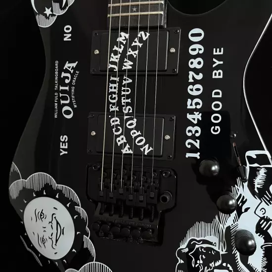 Kirk Hammett Ouija Black Signature Electric Guitar with EMG Pickups