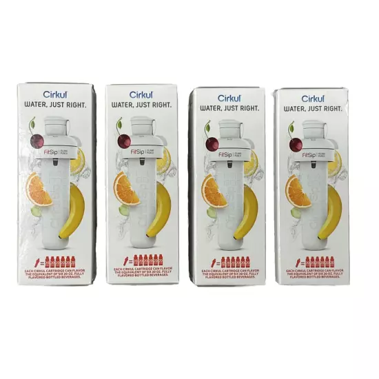 LOT OF 4 Pc Cirkul Flavor Cartridge Active FitSip Island Punch NEW