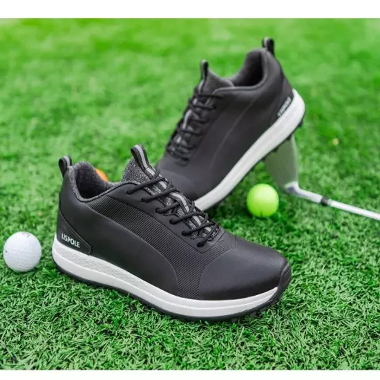 Men Outdoor Golf Sneakers Waterproof Comfortable Wear Resistance Walking Shoes 