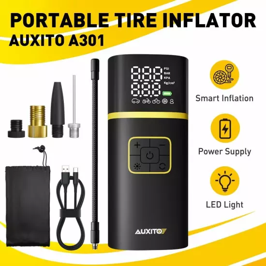 150 PSI Digital Tire Inflator Car Air Pump Compressor Electric Portable Auto EOA