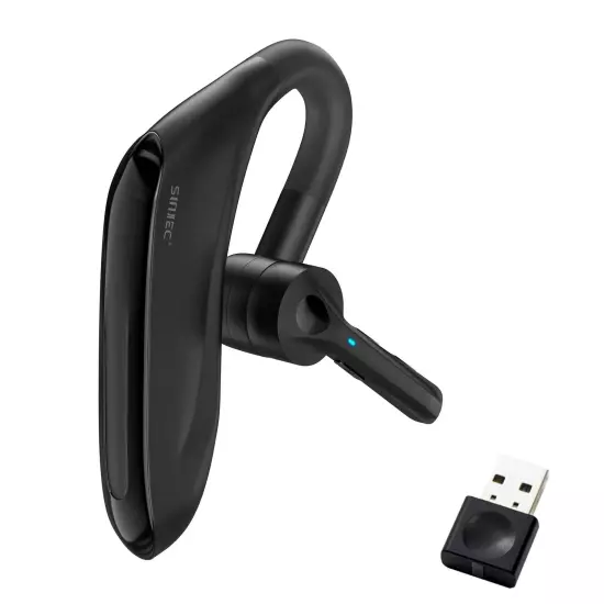 SUNITEC Bluetooth Headset,Dual Microphone Wireless Headset with USB Dongle fo...