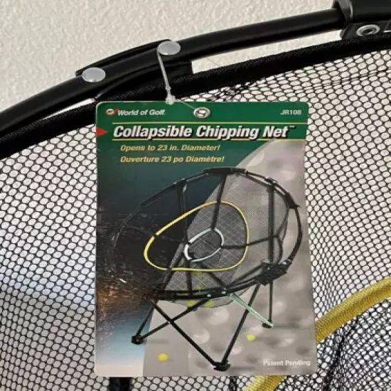 WORLD OF GOLF JEF Collapsible Chipping Net 23 inch. NEW With Tag! JR108