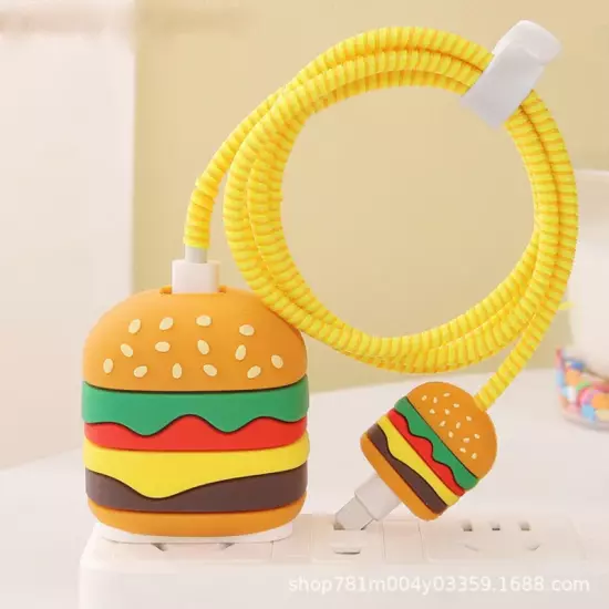 Hamburger iPhone Charger Cover Cable Protectors