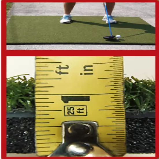 3'x5' Duffer™ Commercial Golf Mat 1.25" thick made 4 golf - no cheap white foam