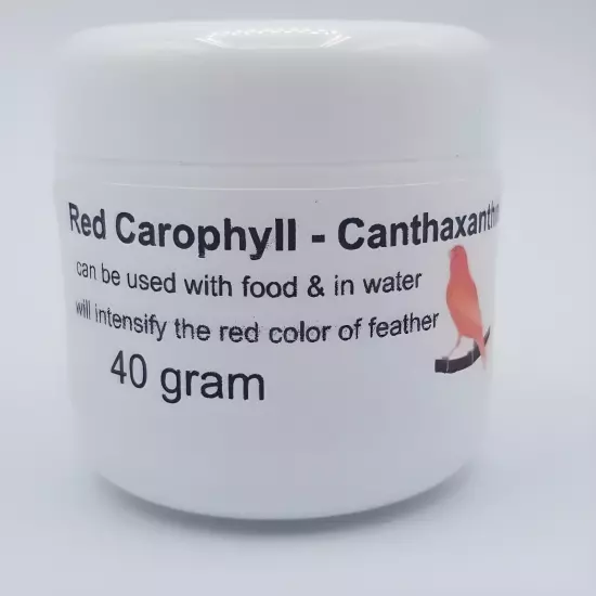 CAROPHYLL - CANTHAXANTHIN 10% RED WHOLESALE FOR CANARIES WILL INTENSIFY FEATHER