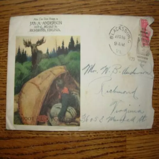  PHILIP GOODWIN DUPONT ENVELOPE COVER 1920 VERY RARE VINTAGE